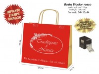 BUSTE IN CARTA BICOLOR ROSSO 